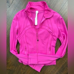 Lululemon cropped define jacket sonic pink